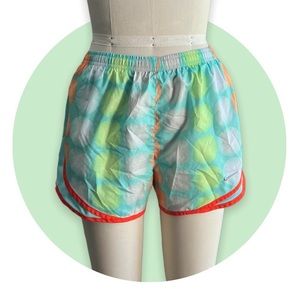Nike Dri-Fit Green / Orange Women’s Athletic Shorts